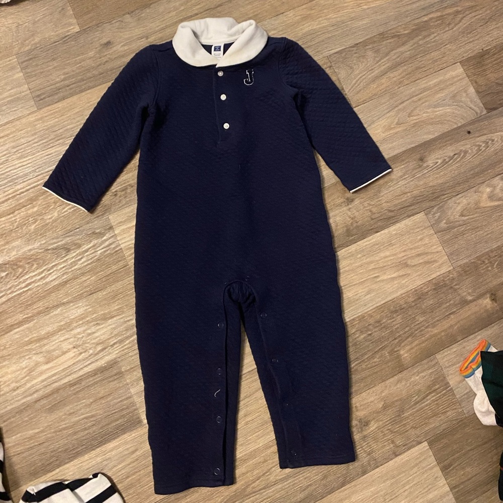 Janie and Jack boys one piece outfit.